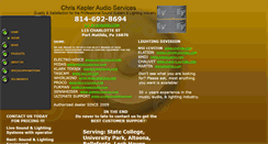 Desktop Screenshot of chriskepleraudio.com